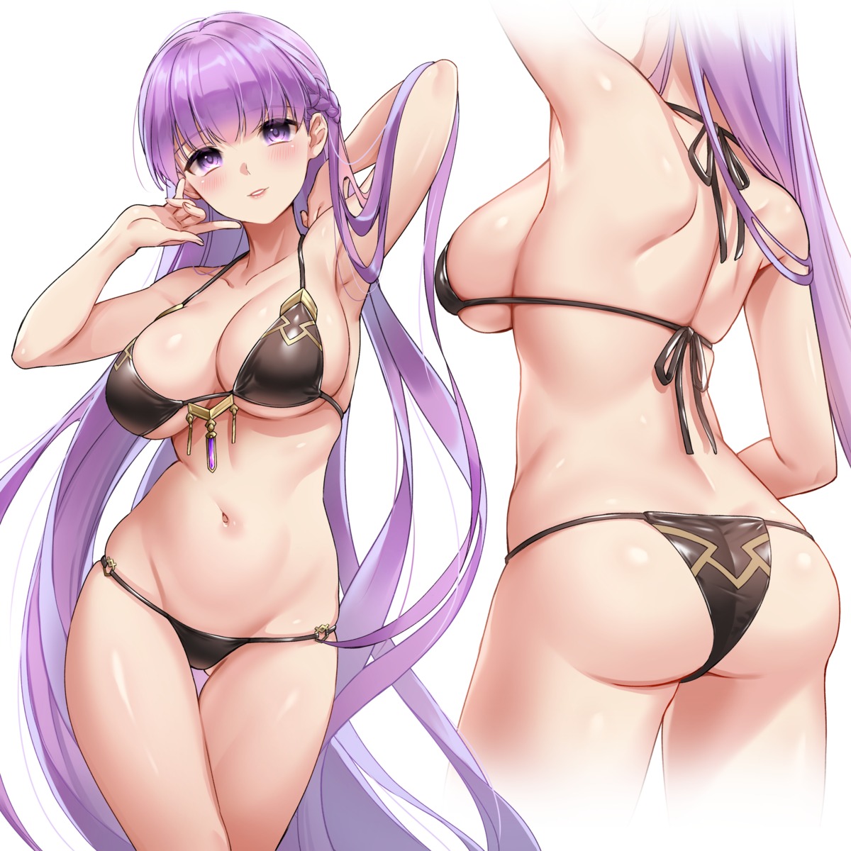 ass bikini fire_emblem fire_emblem:_rekka_no_ken iria_(yumeirokingyo) sophia_(fire_emblem) swimsuits thong