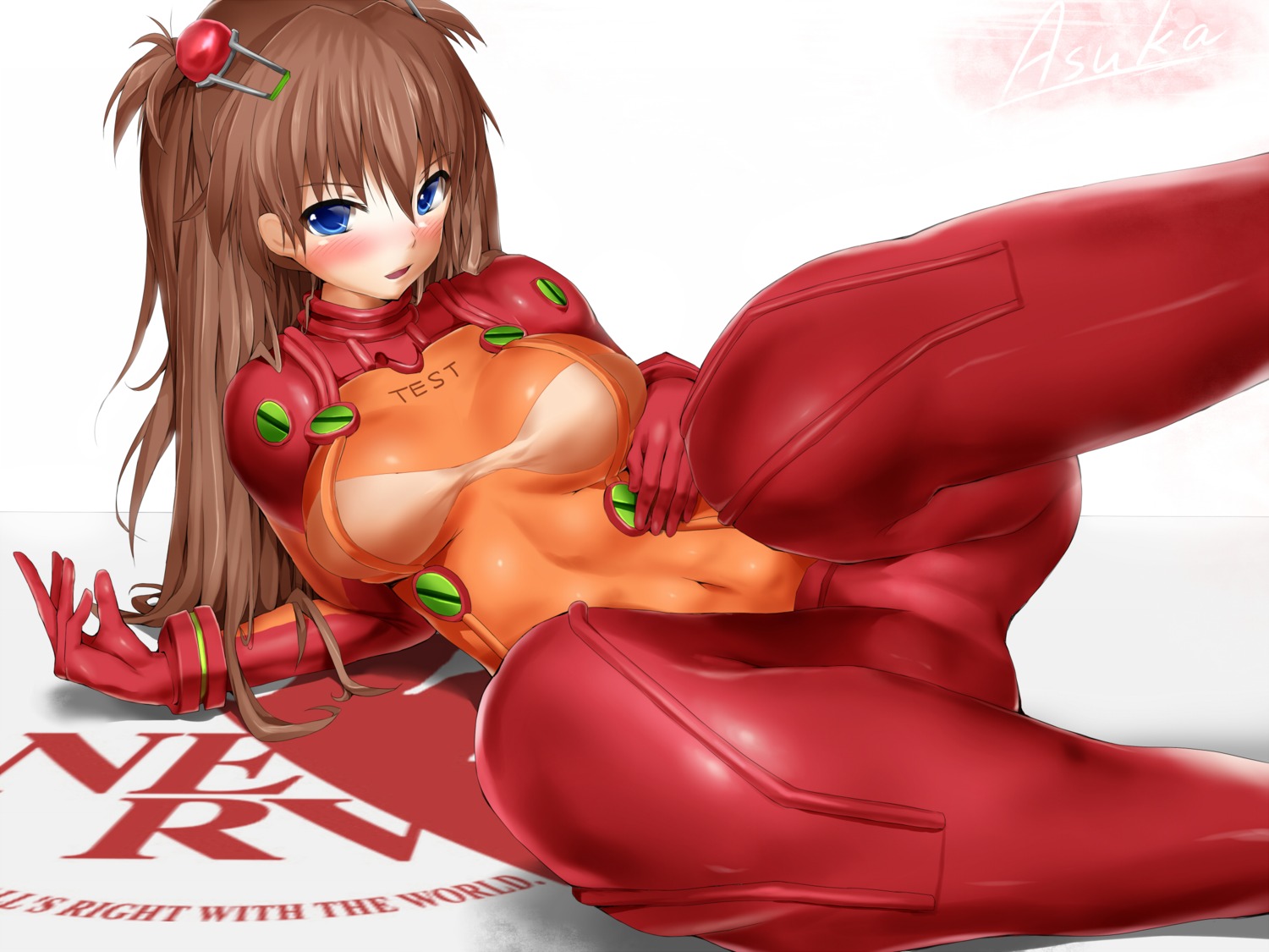 blastbeat bodysuit cameltoe neon_genesis_evangelion souryuu_asuka_langley