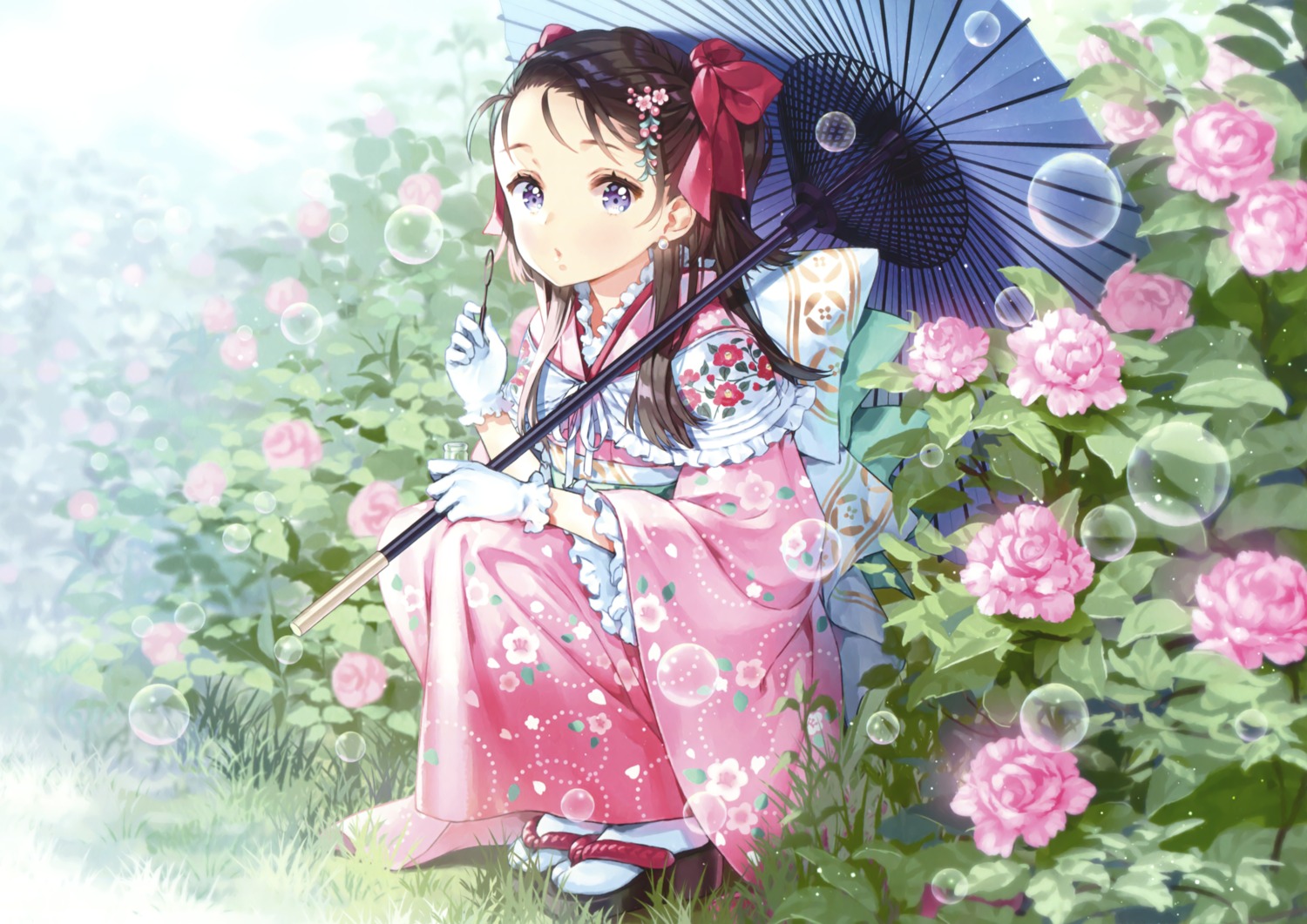 ancotaku kimono umbrella