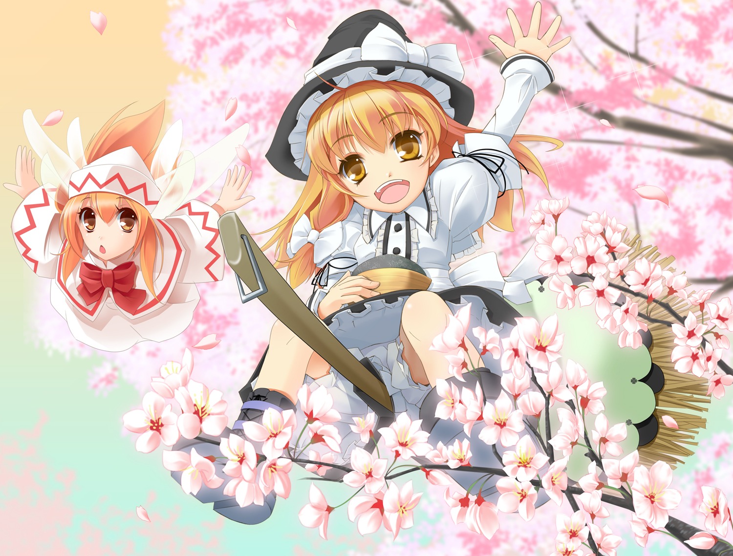 bloomers dress fairy kirisame_marisa lily_white touhou wapokichi wings witch