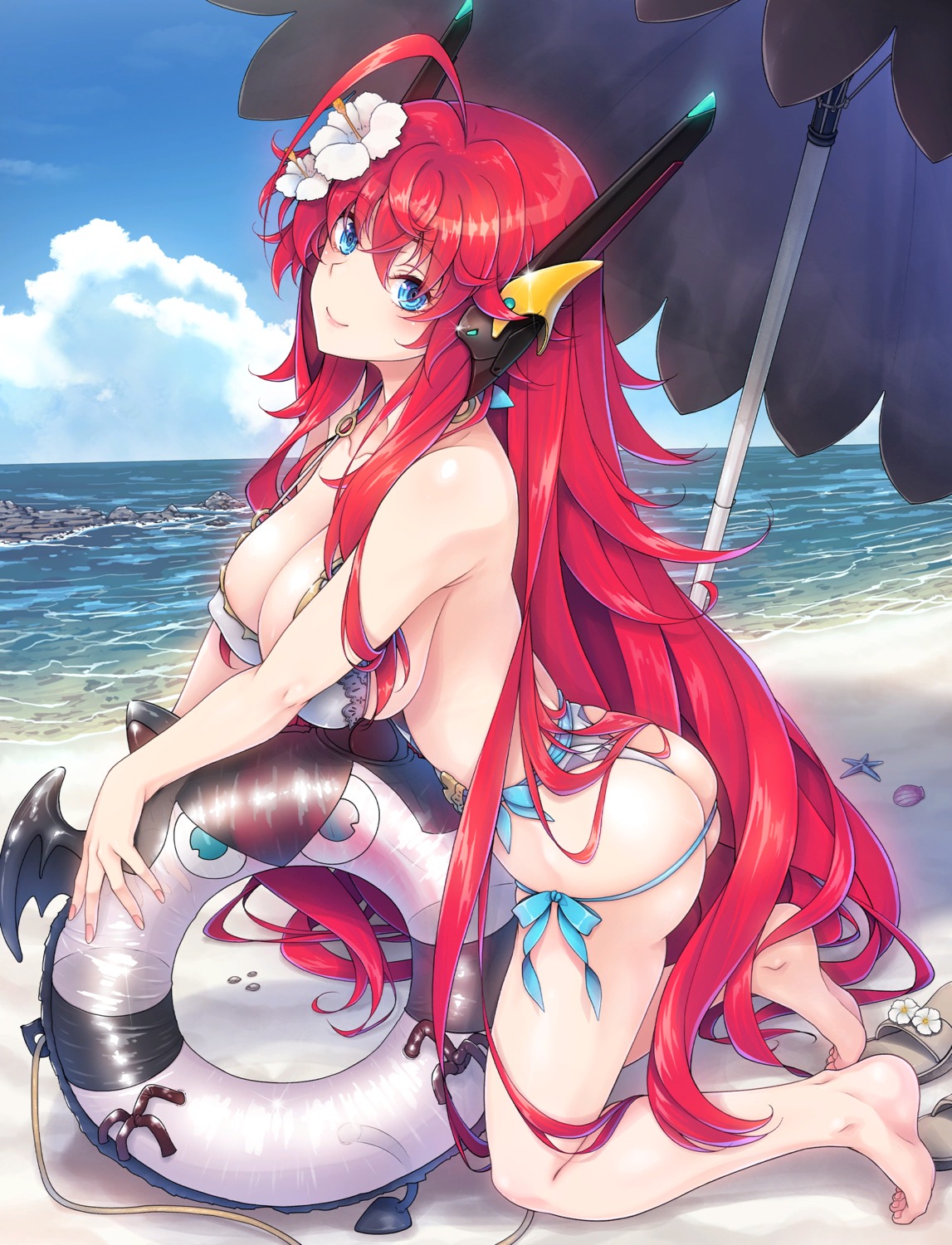 ass bikini fantasia_re:build feet highschool_dxd miyama-zero rias_gremory swimsuits