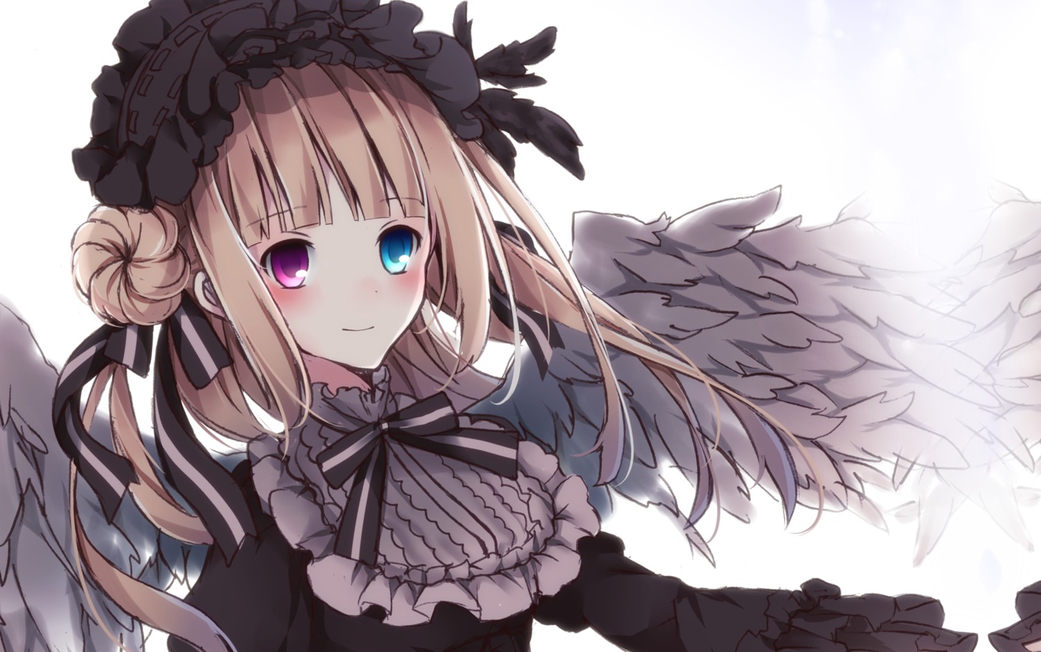 heterochromia lolita_fashion nanase_eka wings