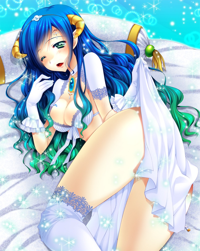 araiguma bra cleavage horns majoca†majoluna thighhighs