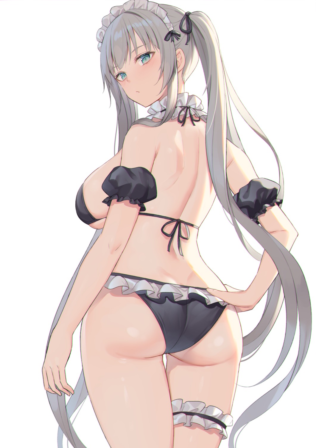 alexmaster ass bikini garter maid swimsuits