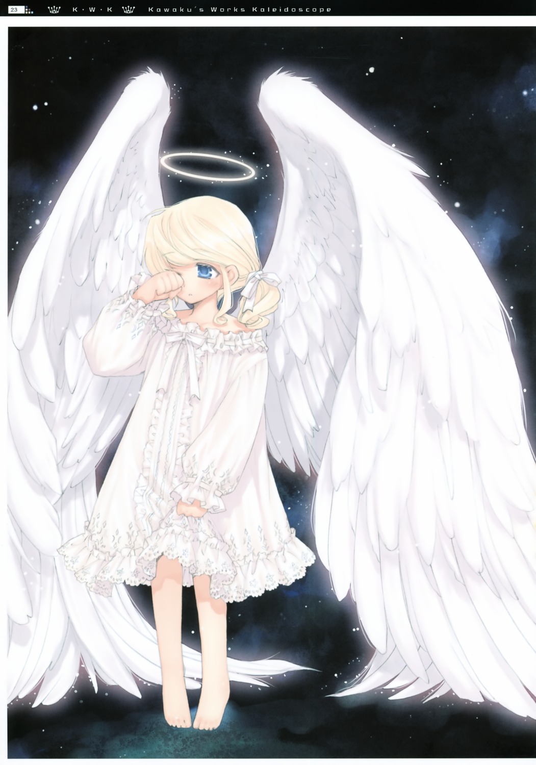 angel aquarian_age kawaku pajama wings