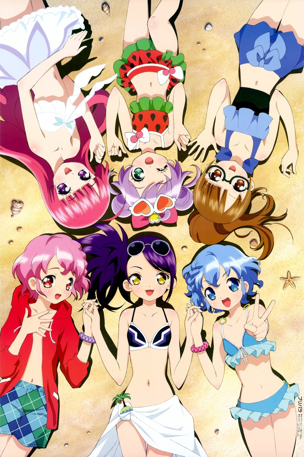 bikini cleavage dorothy_west duplicate hara_shouji houjou_sophie leona_west manaka_lala megane minami_mirei pretty_series pripara swimsuits toudou_shion