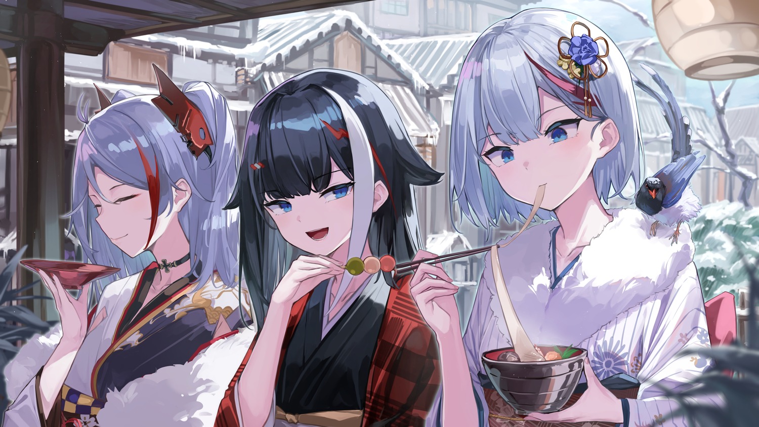 7gao admiral_graf_spee_(azur_lane) azur_lane deutschland_(azur_lane) kimono prinz_eugen_(azur_lane)