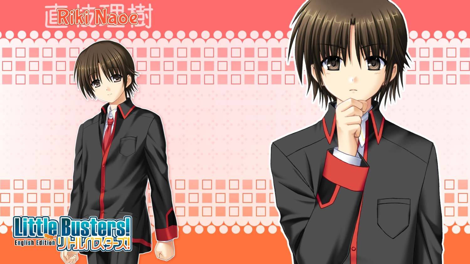 key little_busters! na-ga naoe_riki seifuku wallpaper