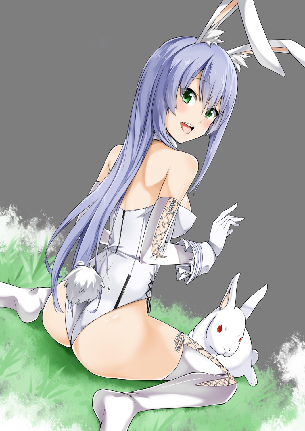 @ichigo animal_ears bunny_ears bunny_girl phantasy_star tail thighhighs transparent_png vector_trace