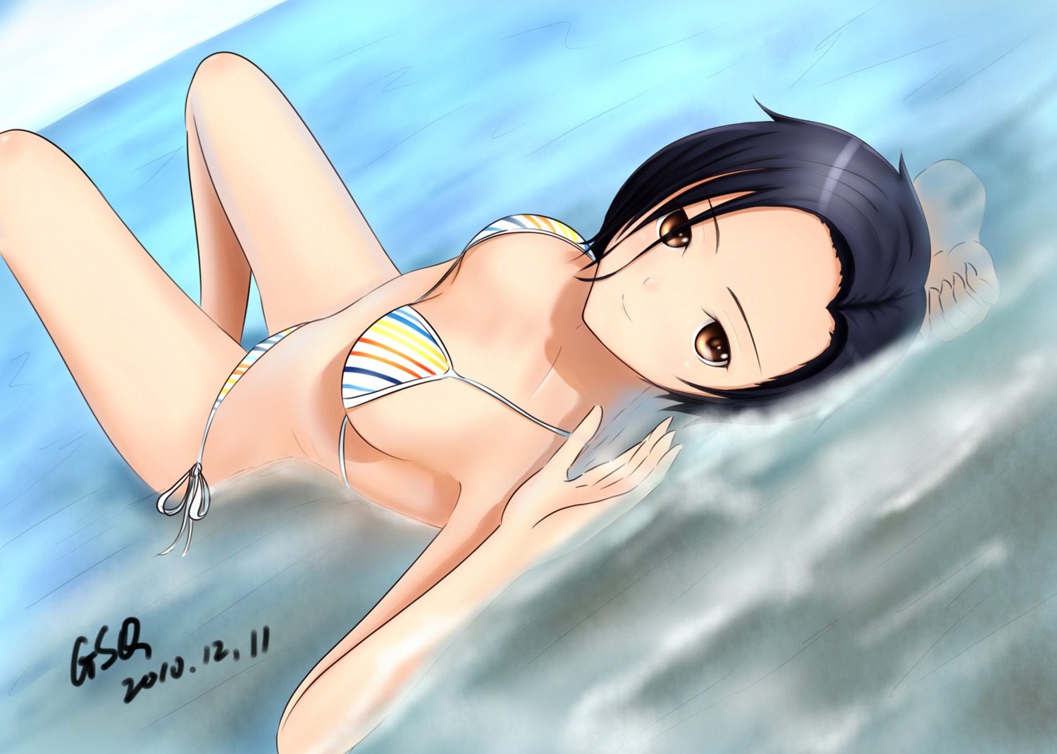 bikini guogreen kobayakawa_rinko love_plus swimsuits