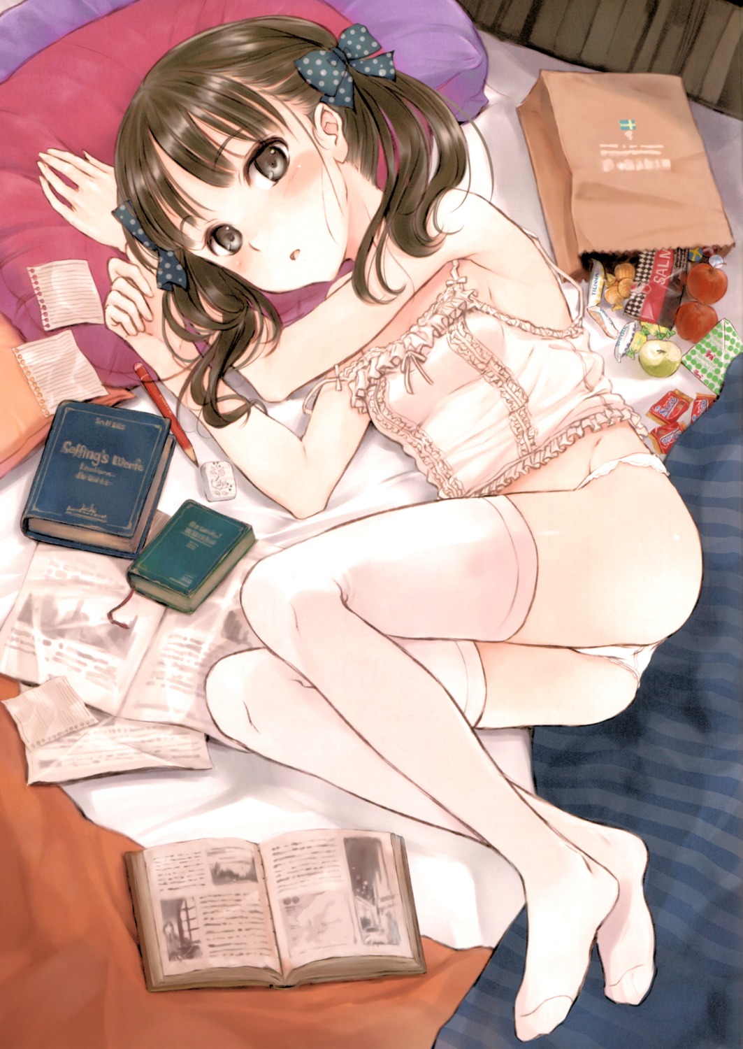 ass feet fujita_hidetoshi lingerie pantsu screening thighhighs yume_no_kakera