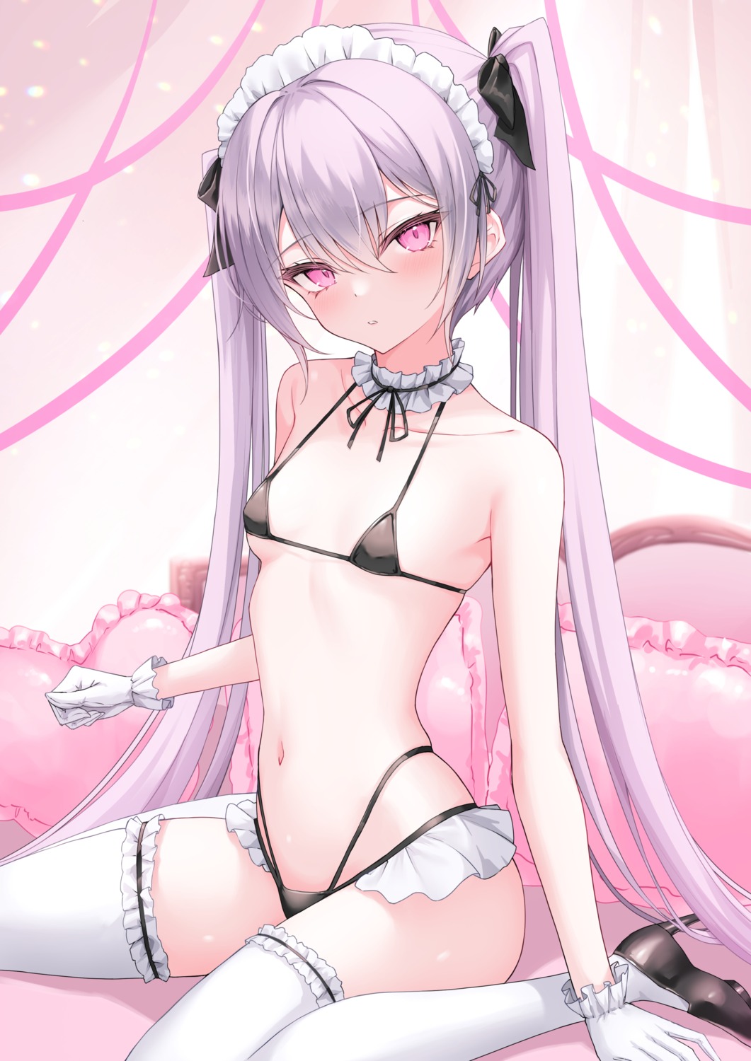 bra heels lis_111 pantsu thighhighs