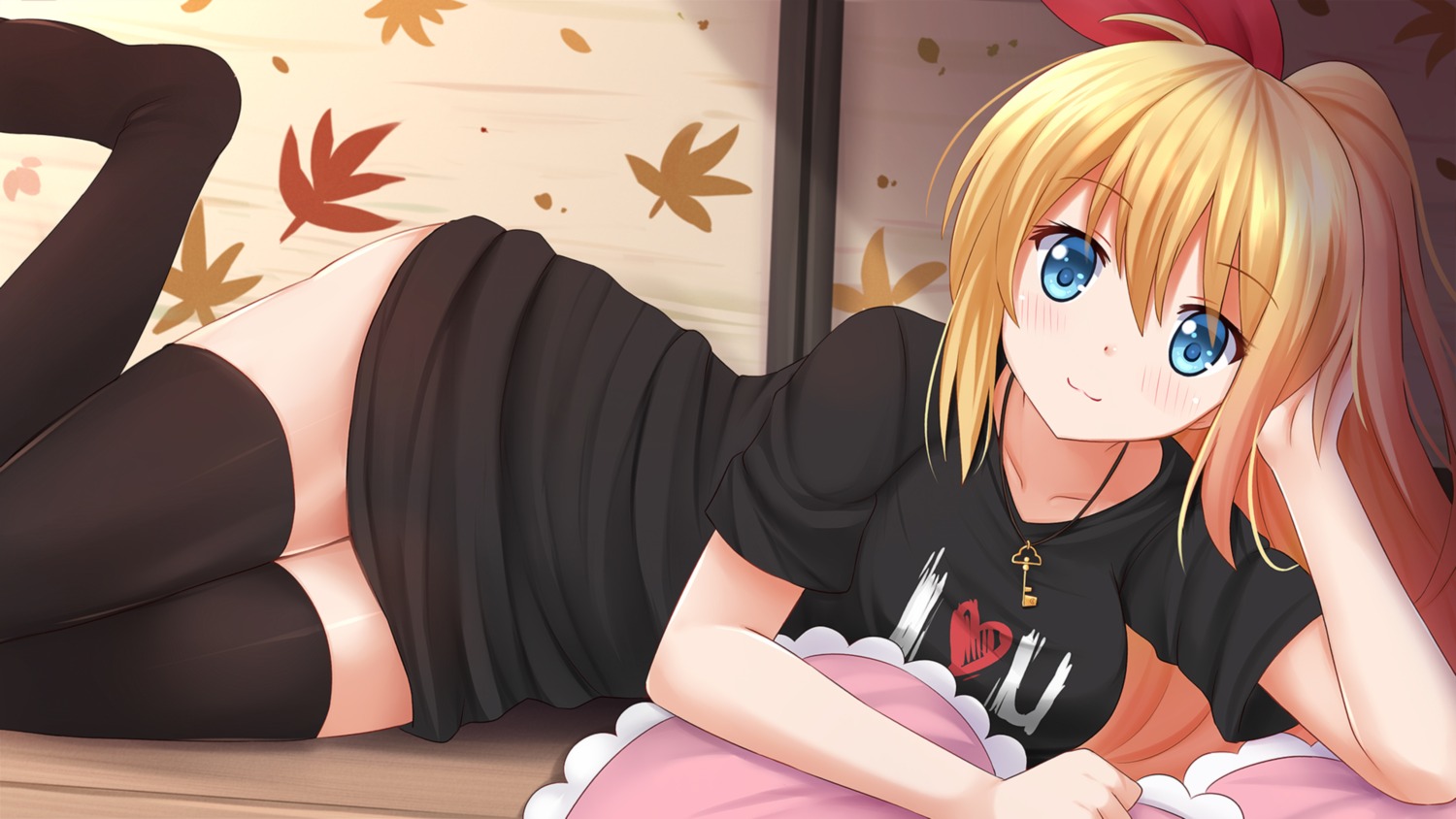 kazenokaze kirisaki_chitoge nisekoi thighhighs wallpaper