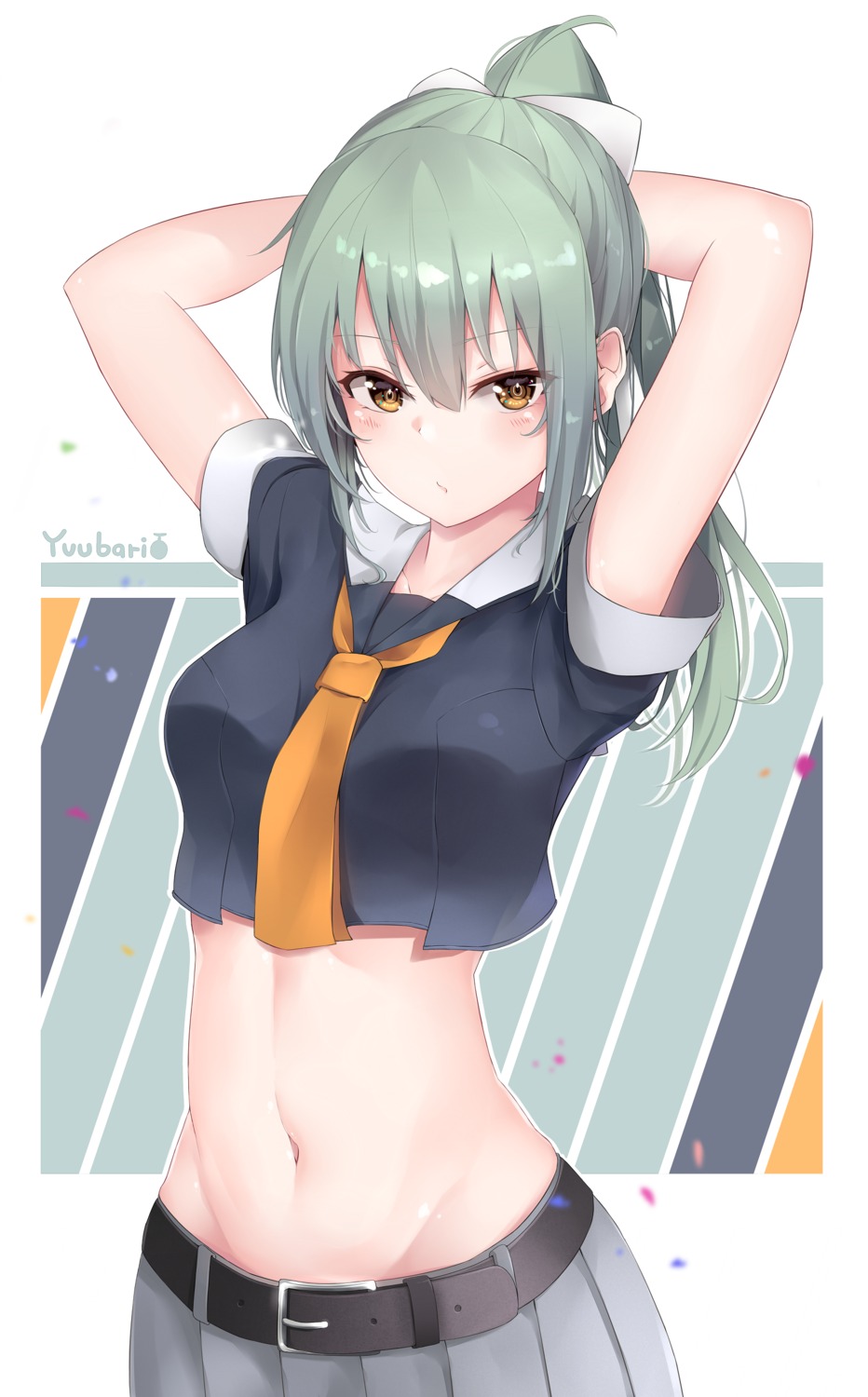 jsngoat kantai_collection seifuku yuubari_(kancolle)