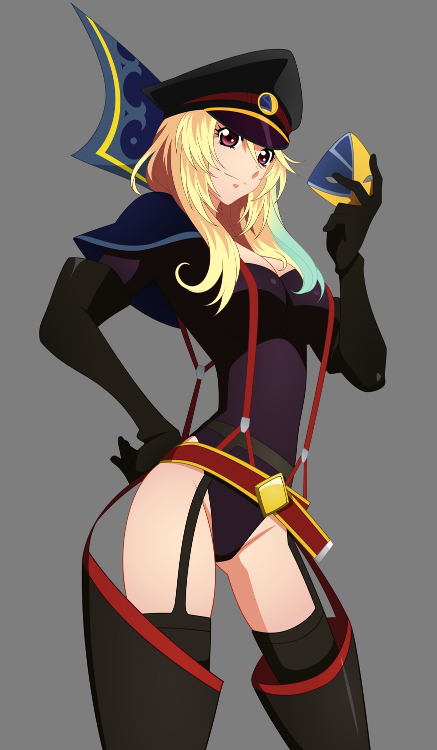 cleavage cosplay milla_maxwell star_driver stockings tales_of tales_of_xillia thighhighs transparent_png vector_trace
