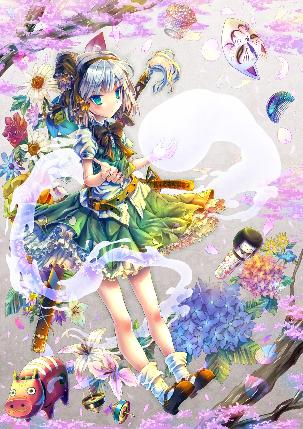 kabutoyama konpaku_youmu myon sword touhou