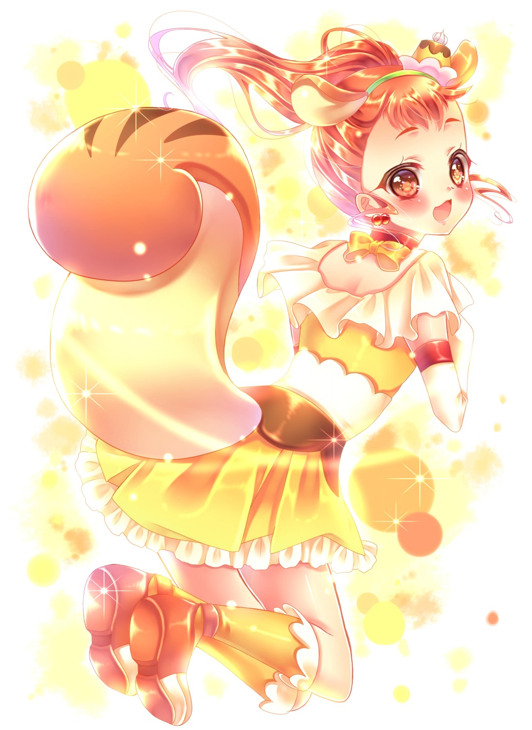 animal_ears arisugawa_himari kirakira_precure_a_la_mode pretty_cure tail touki_matsuri