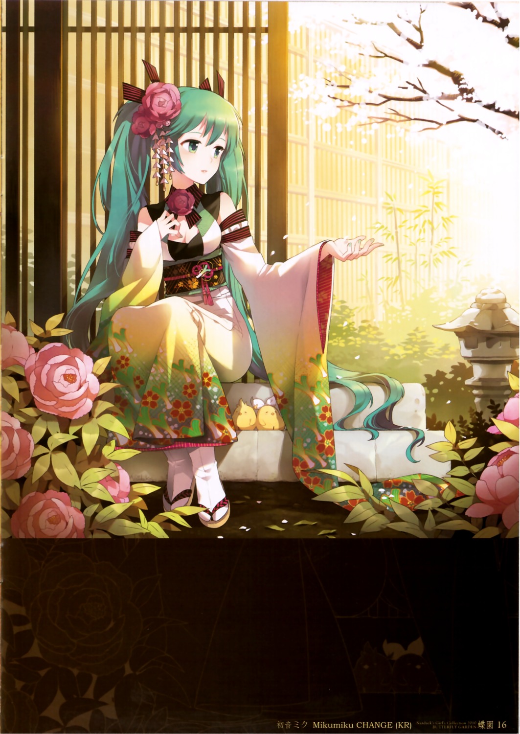 hatsune_miku kimono nardack vocaloid