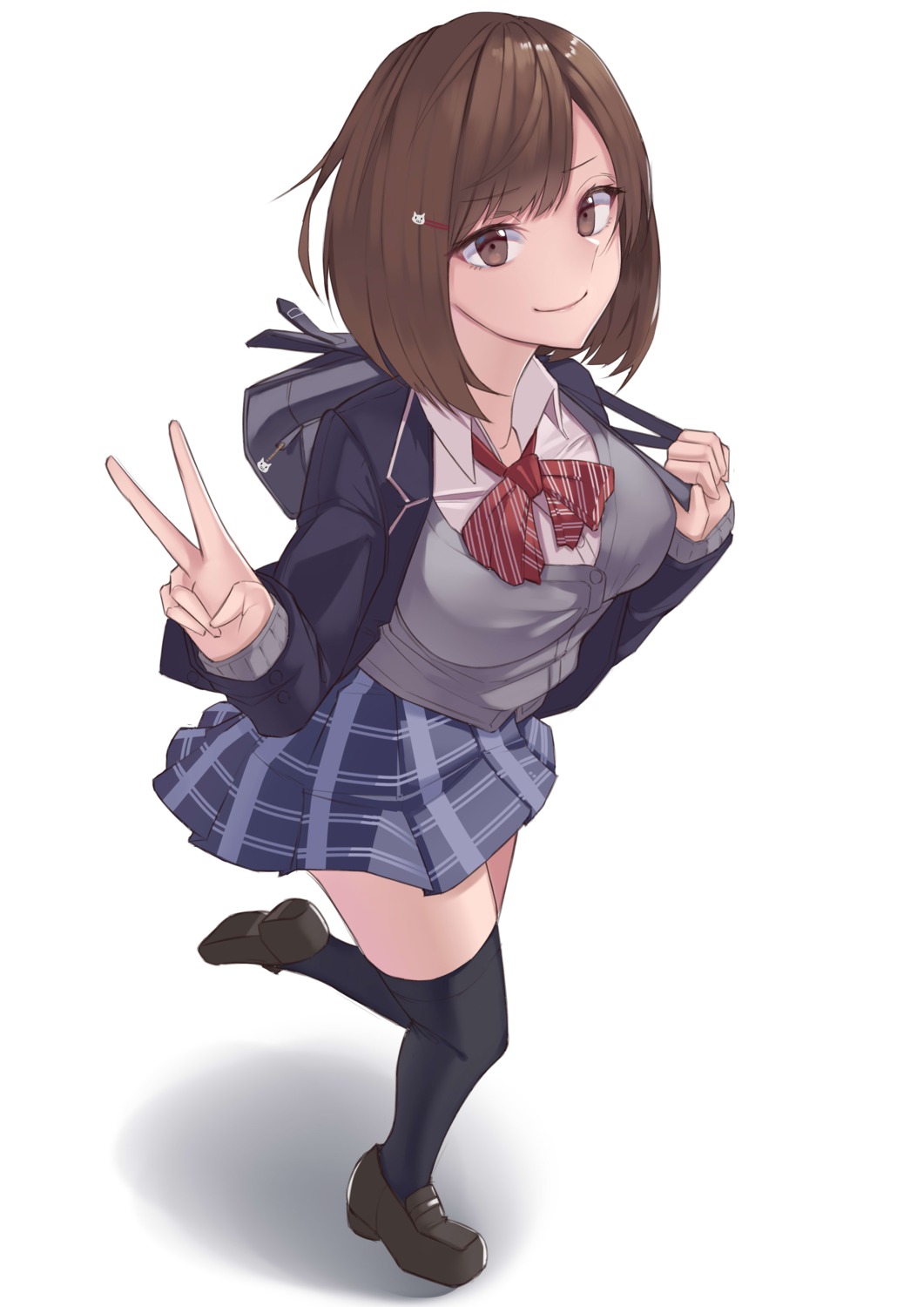 harris_hero seifuku sweater thighhighs