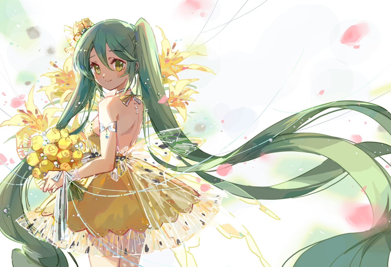 dress hatsune_miku no_bra see_through shadowsinking vocaloid