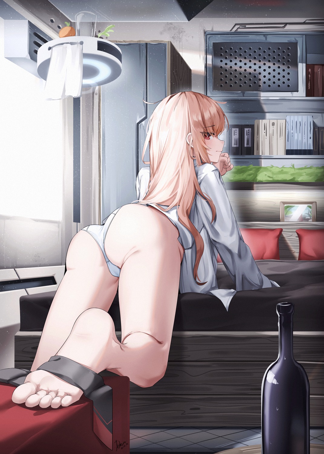 ass cameltoe delete_(xxag4475) feet girls_frontline pantsu thong type_80_(girls_frontline)