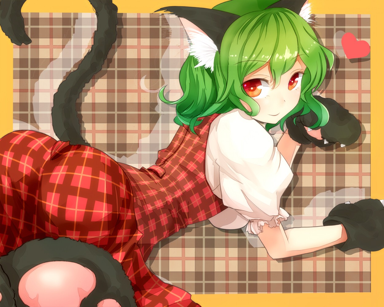 animal_ears kazami_yuuka nekomimi shironeko_yuuki tail touhou