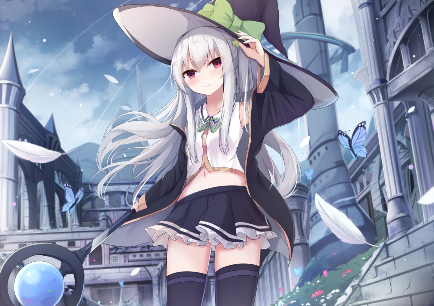 thighhighs touhourh weapon witch