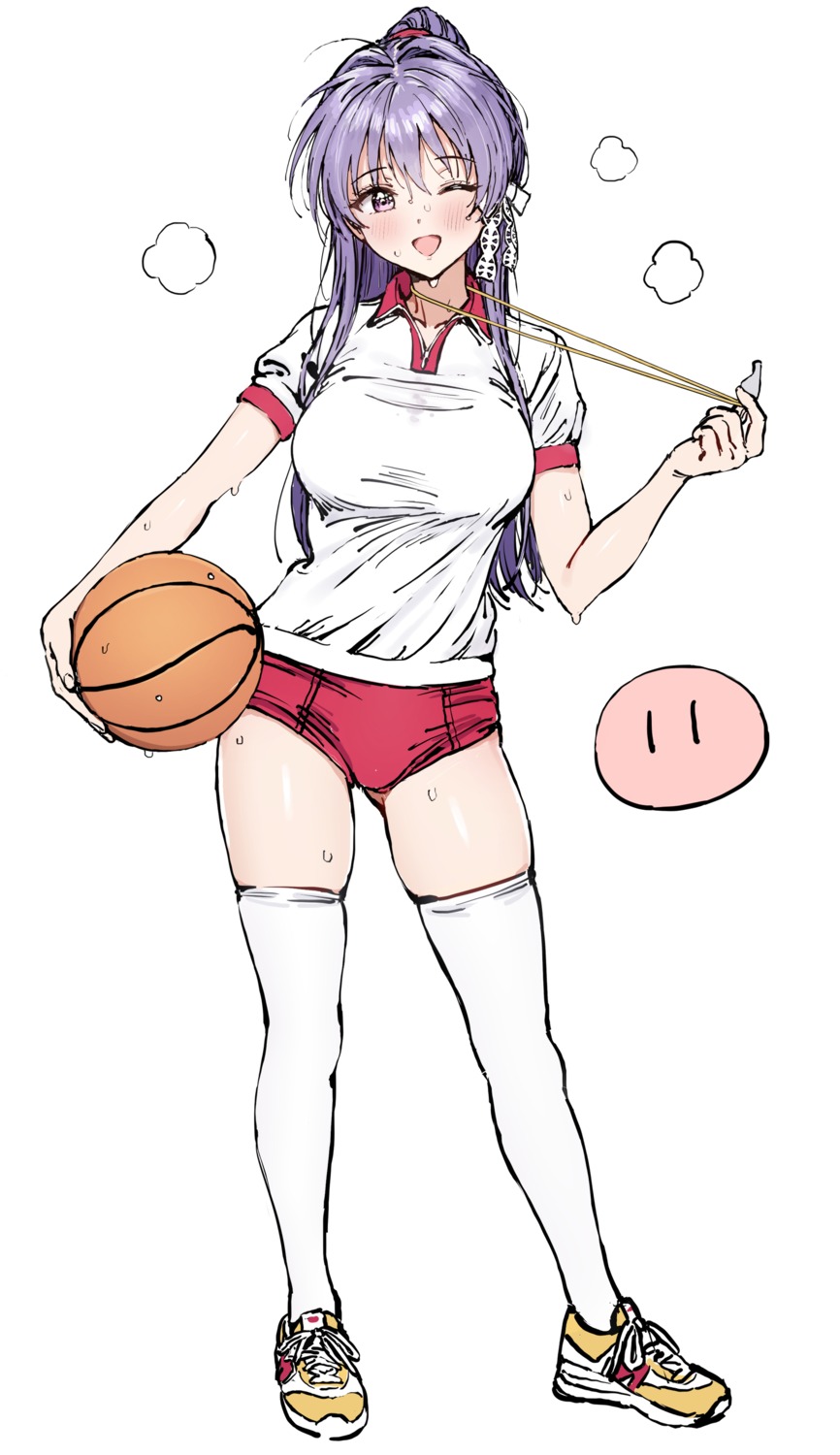 ameyame basketball buruma clannad fujibayashi_kyou gym_uniform sketch thighhighs