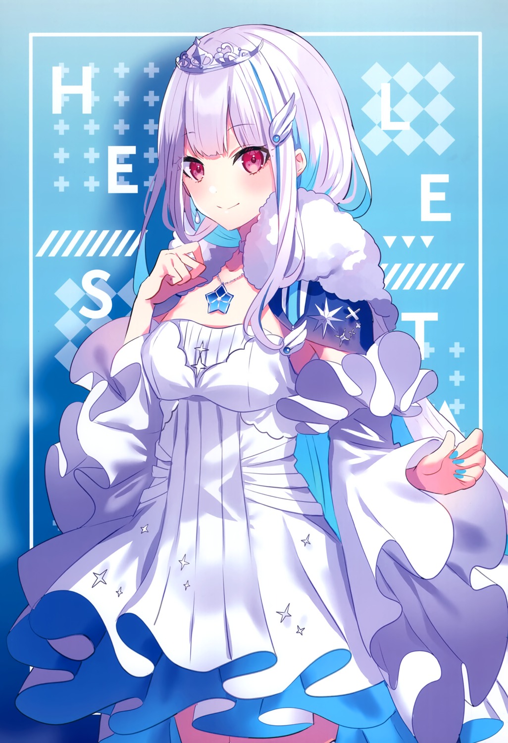 chroma_(saine) dress lize_helesta nijisanji no_bra saine