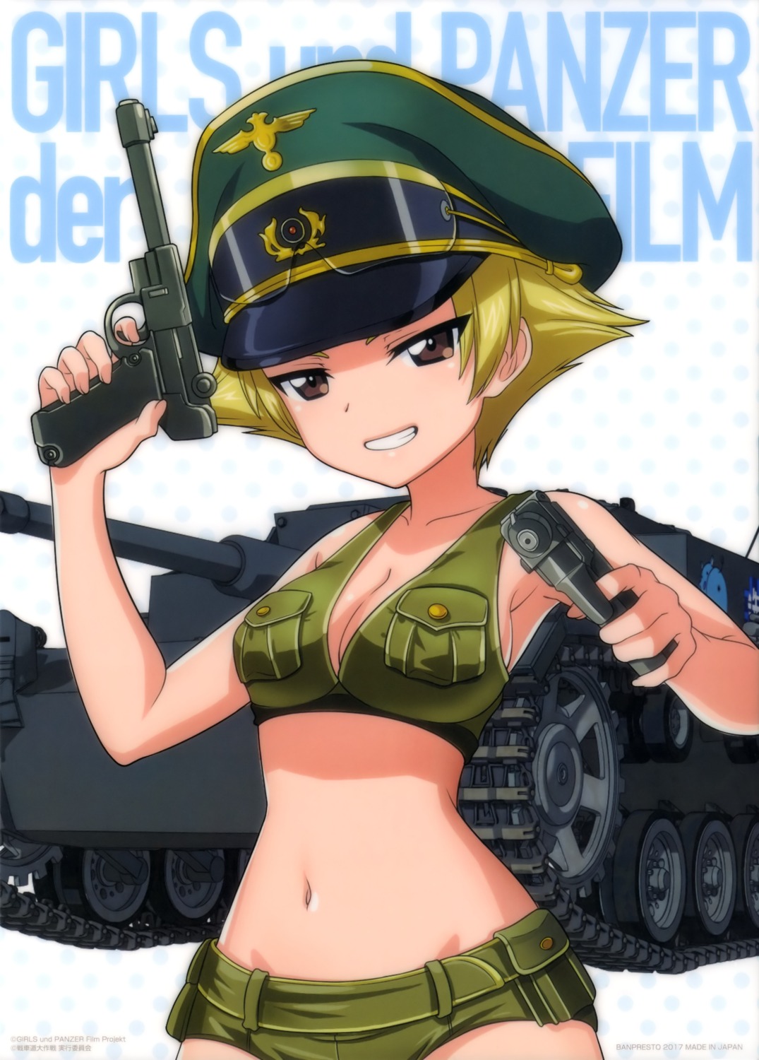 bikini cleavage erwin girls_und_panzer gun swimsuits