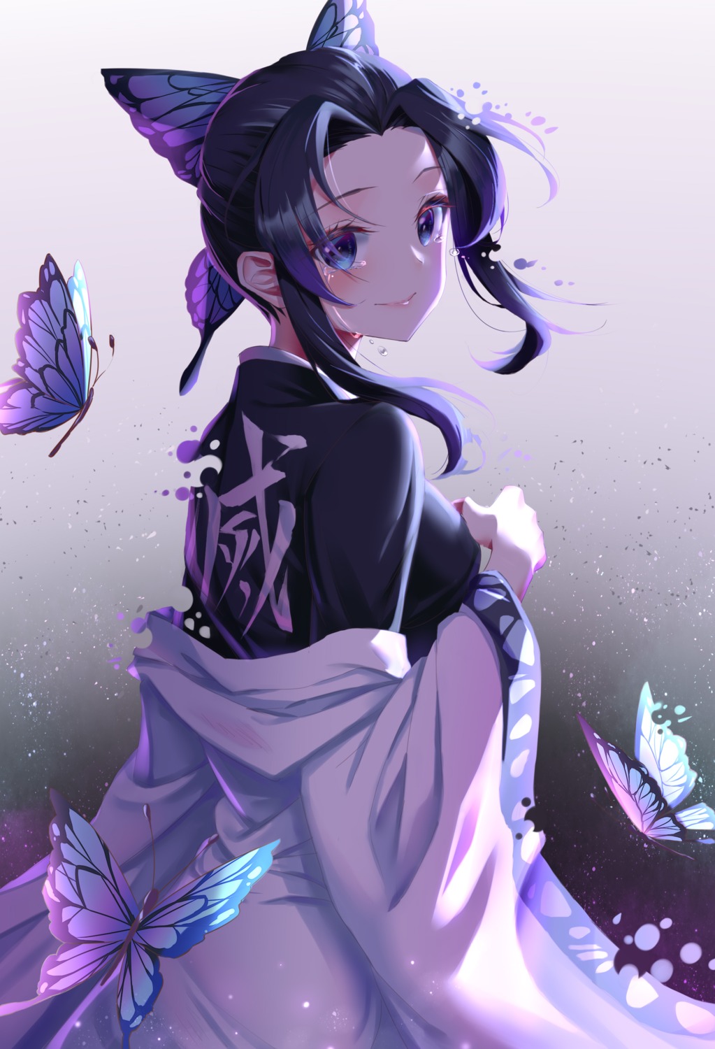 amaroku_neko japanese_clothes kimetsu_no_yaiba kochou_shinobu uniform