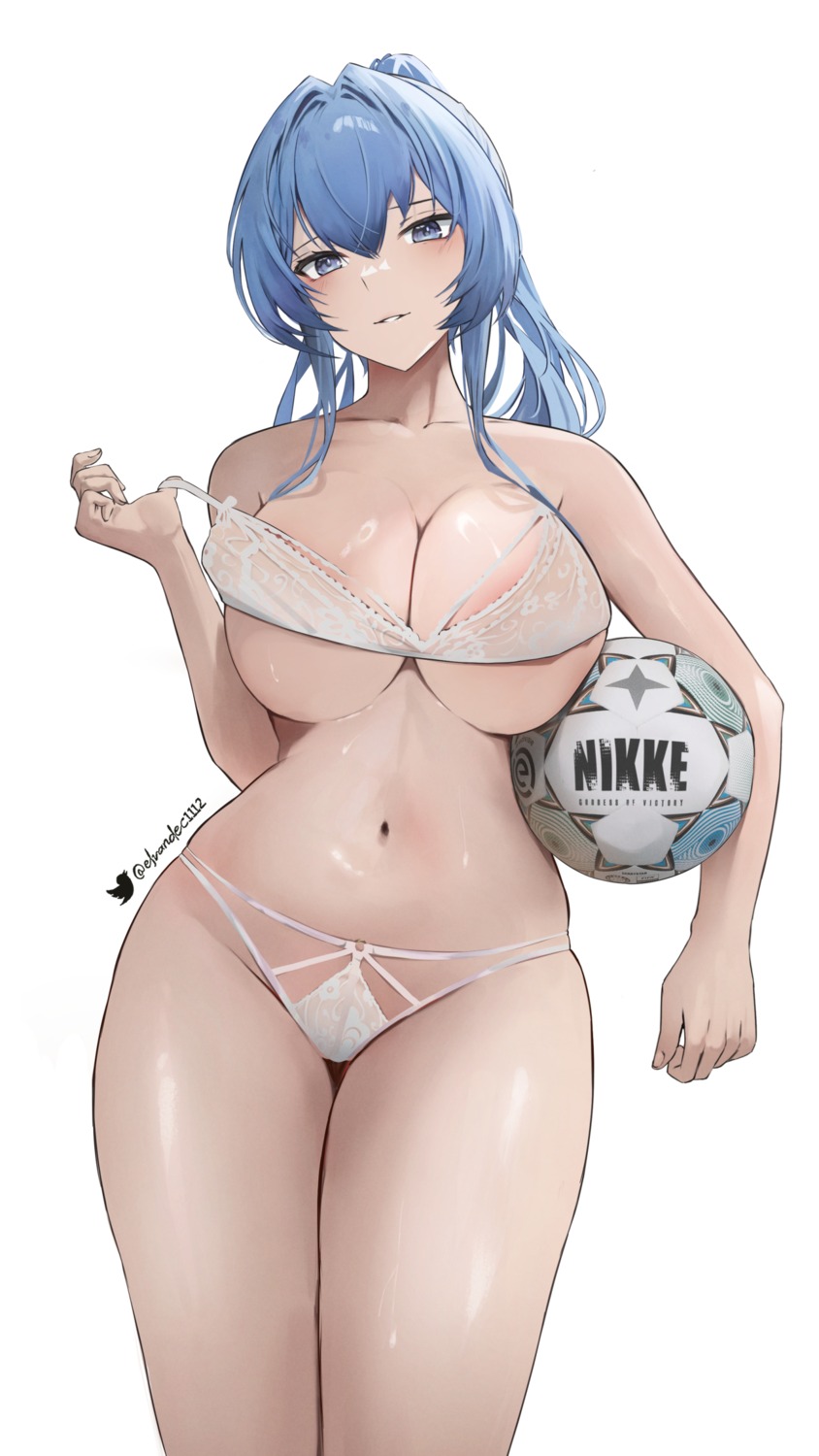 areola bra elvandec helm_(nikke) nikke_the_goddess_of_victory pantsu soccer undressing