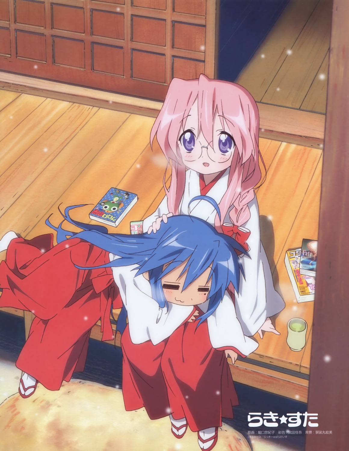 horiguchi_yukiko izumi_konata lucky_star miko takara_miyuki