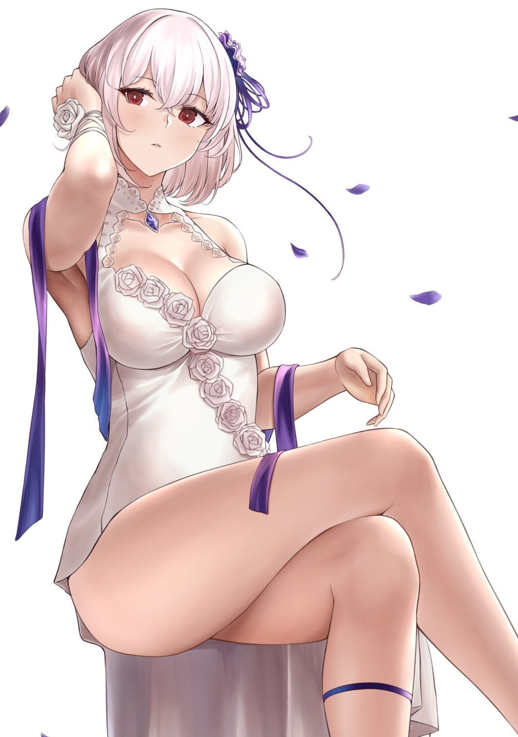 azur_lane cleavage dress numaguro_(tomokun0808) sirius_(azur_lane)