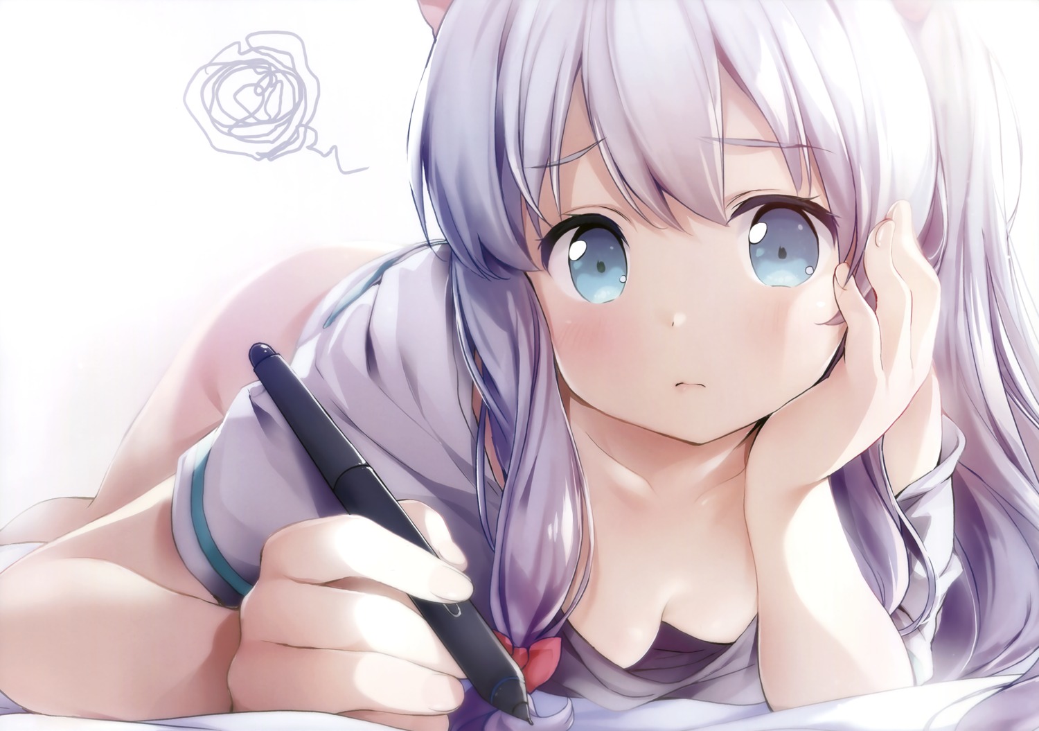 chiyingzai cleavage eromanga-sensei izumi_sagiri no_bra yuukai_kinshi