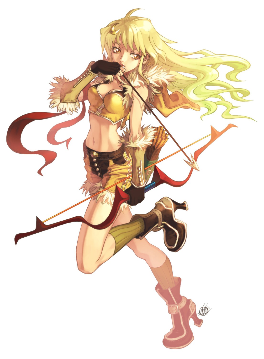 cleavage jpeg_artifacts ragnarok_online sniper tagme weapon