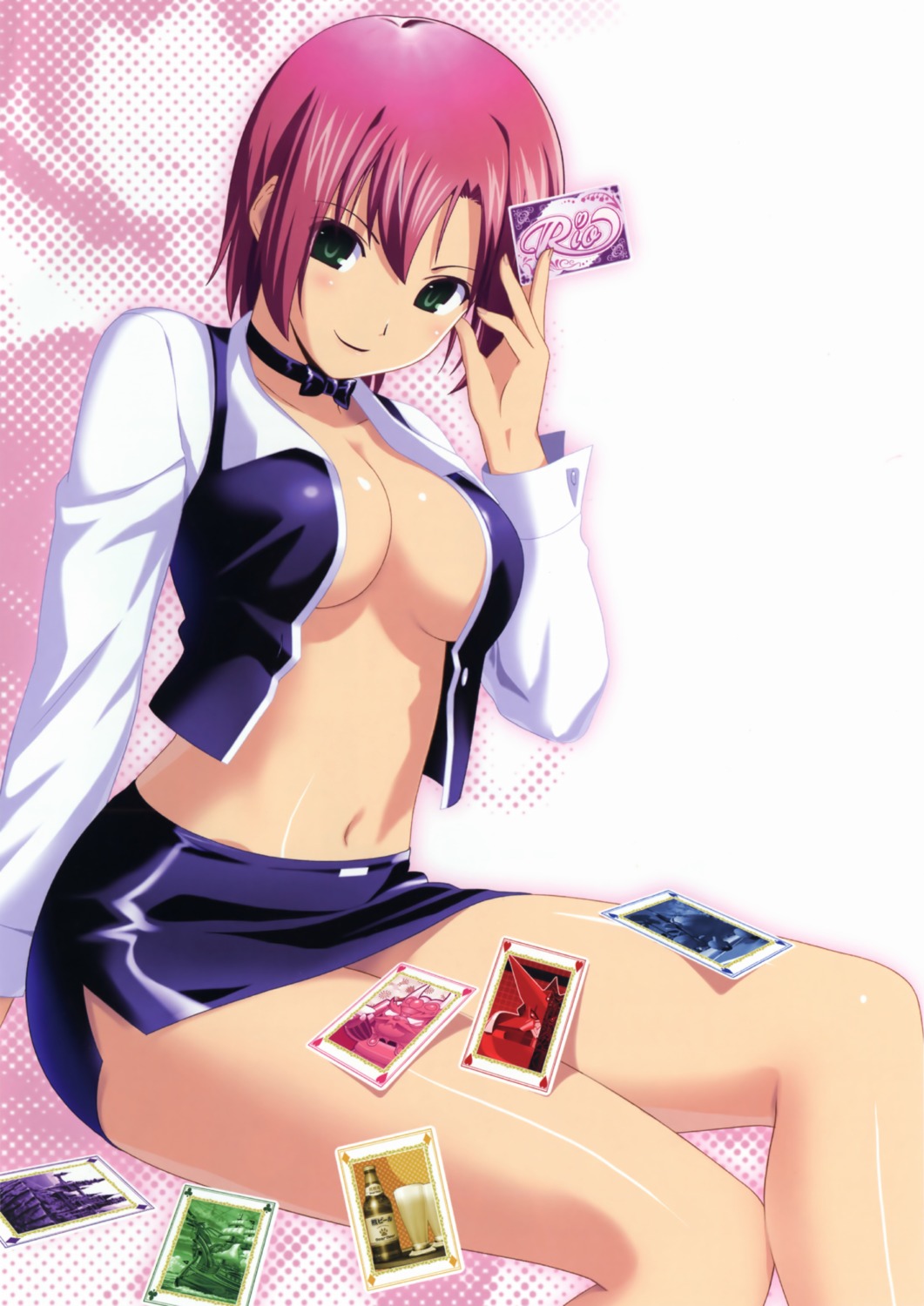 cleavage koutaro no_bra open_shirt rio super_blackjack