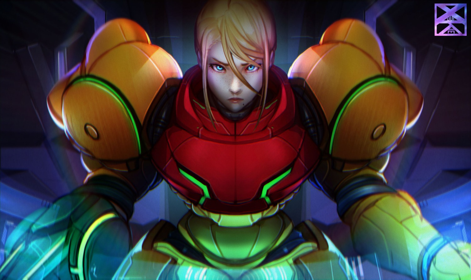 armor metroid samus_aran weapon xuuikie_ashe