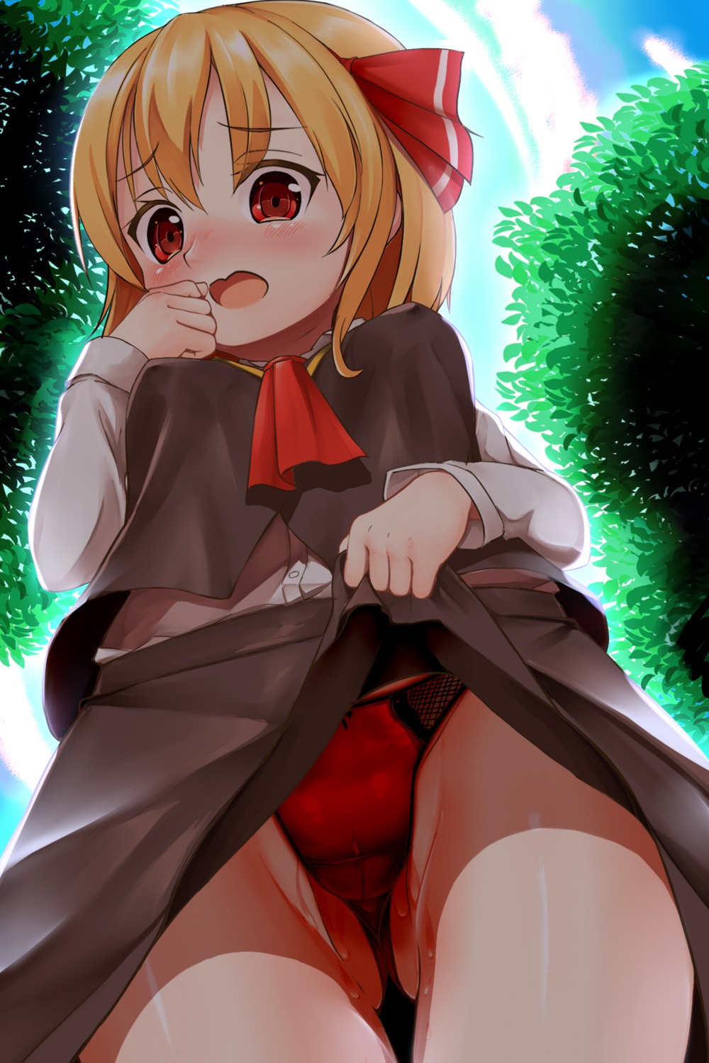 erect_nipples pantsu rumia shiron skirt_lift touhou