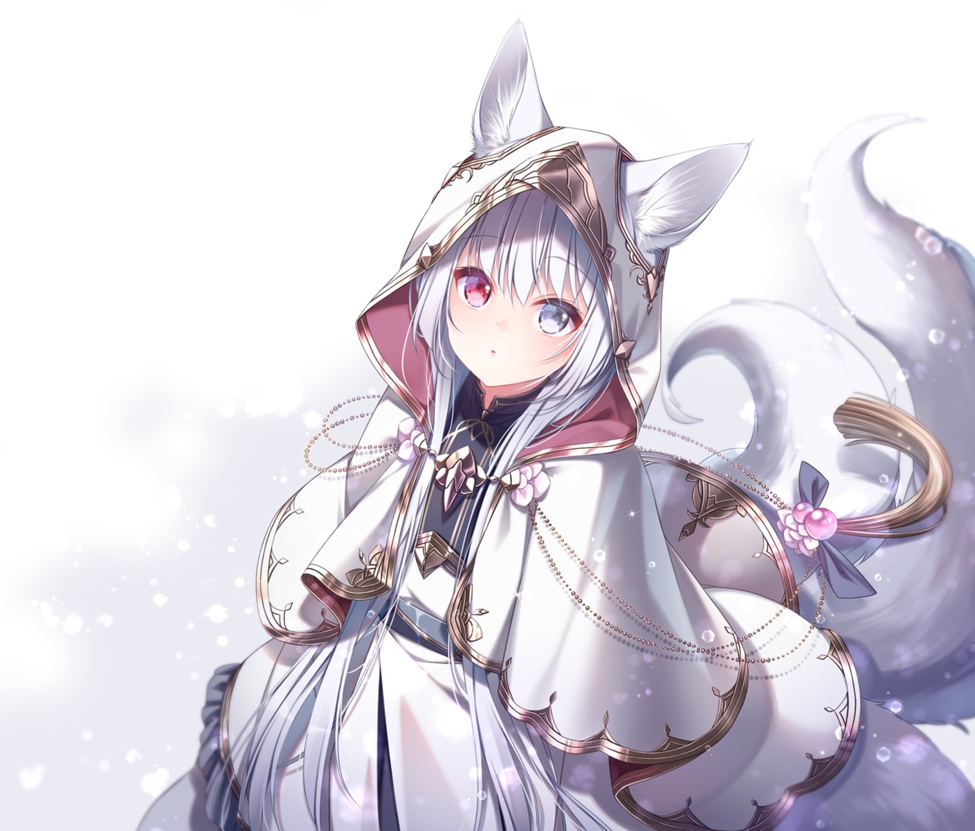 animal_ears heterochromia sagami_rin tail