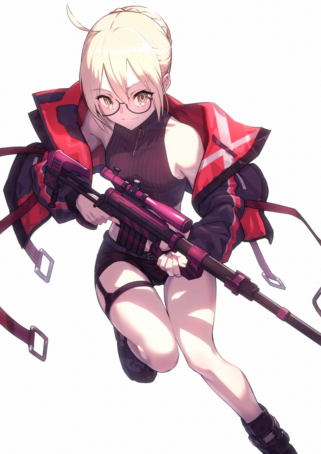 fate/grand_order garter gun heroine_x_alter megane nakanishi_tatsuya