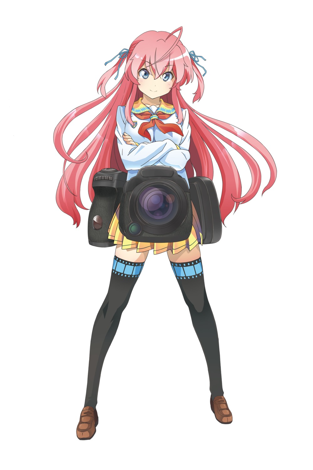 anthropomorphization ichika(kaden_shoujo) kaden_shoujo seifuku tagme thighhighs