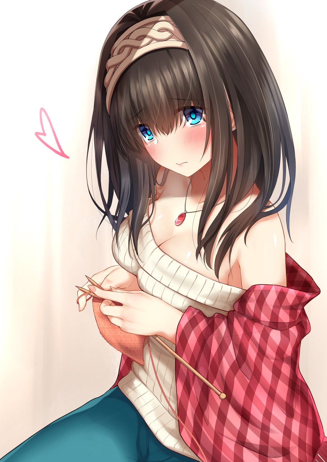 cleavage go-1 sagisawa_fumika sweater the_idolm@ster the_idolm@ster_cinderella_girls