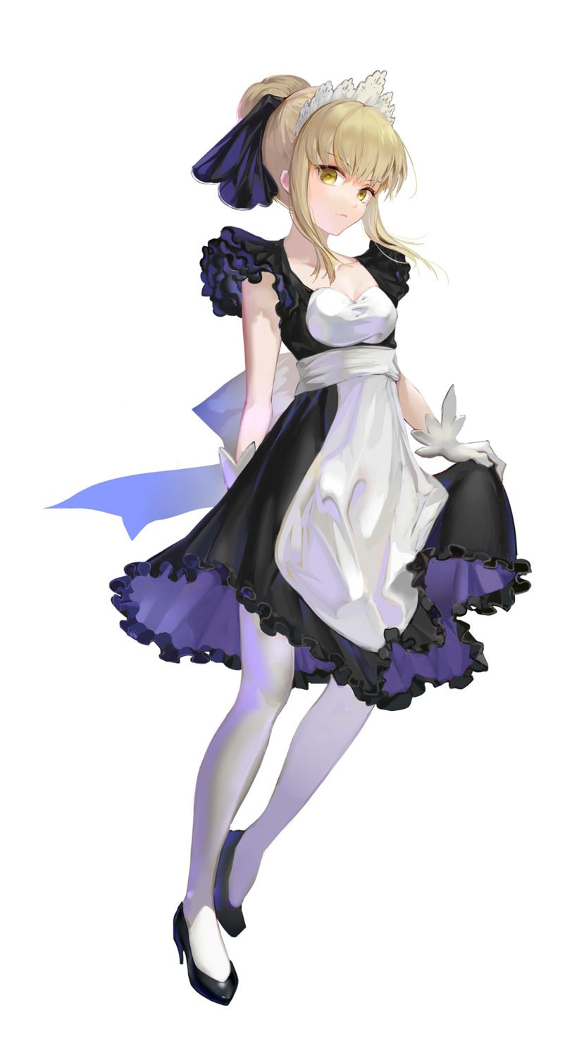 fate/stay_night heels maid saber saber_alter vanink