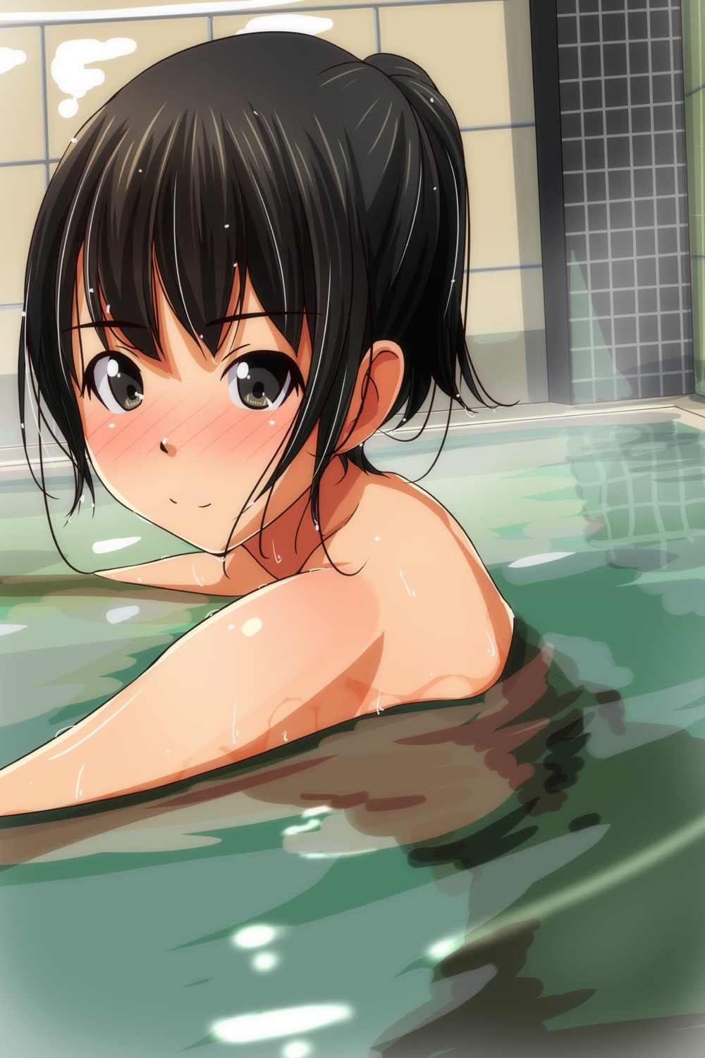 bathing loli matsunaga_kouyou naked wet