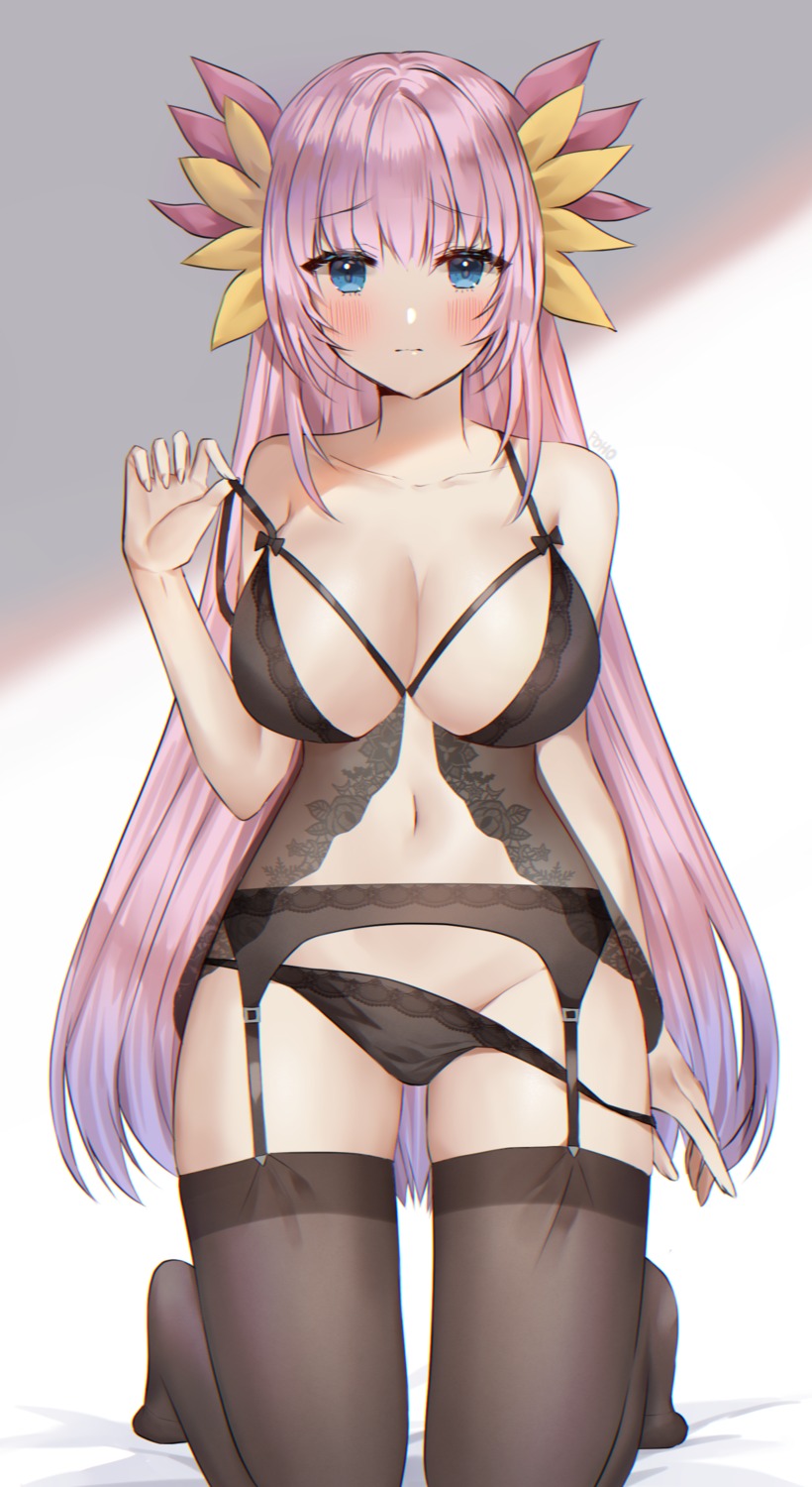 garter_belt lingerie pantsu panty_pull poho see_through stockings thighhighs undressing