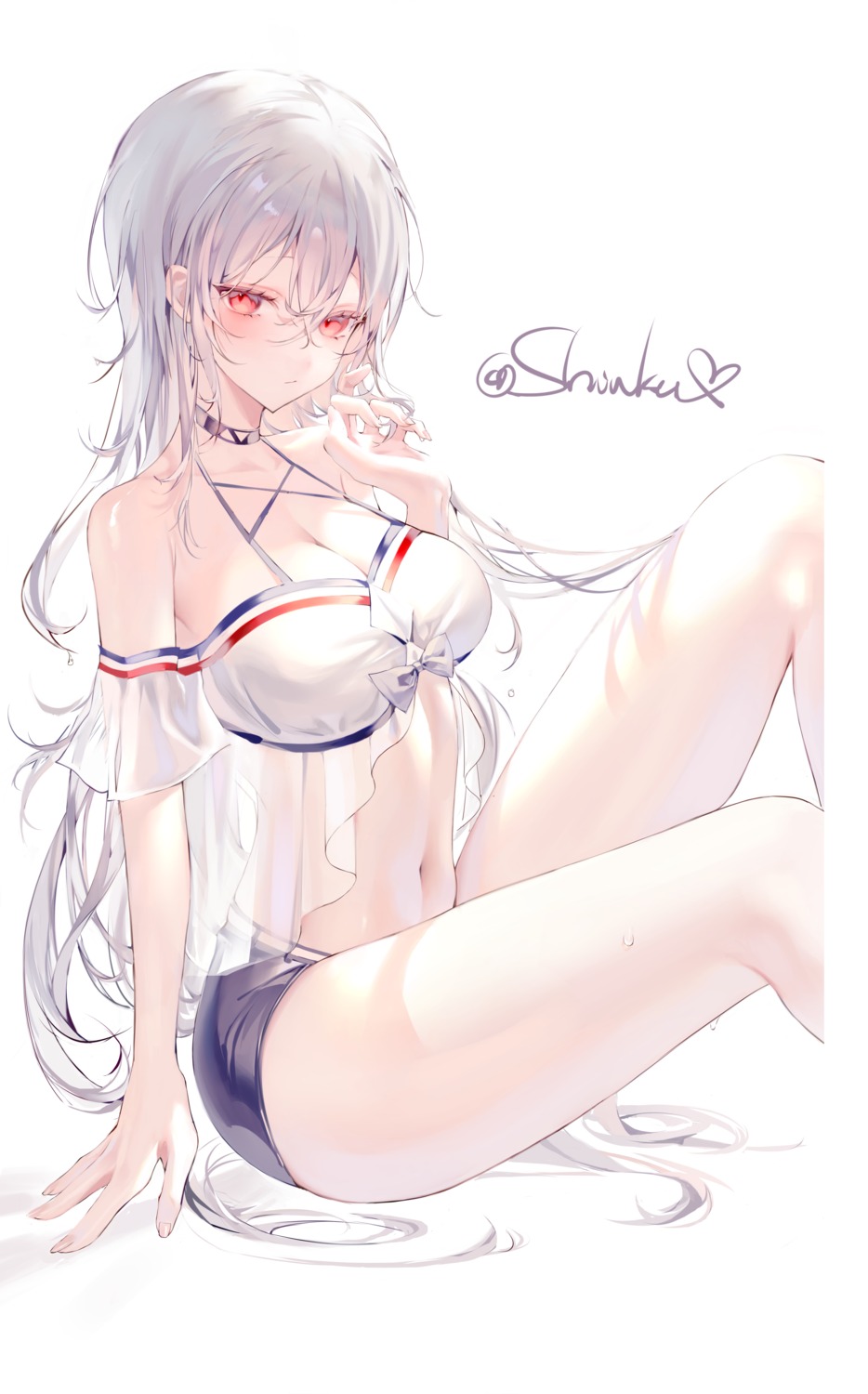 arknights see_through shinkuuuuu skadi_(arknights)