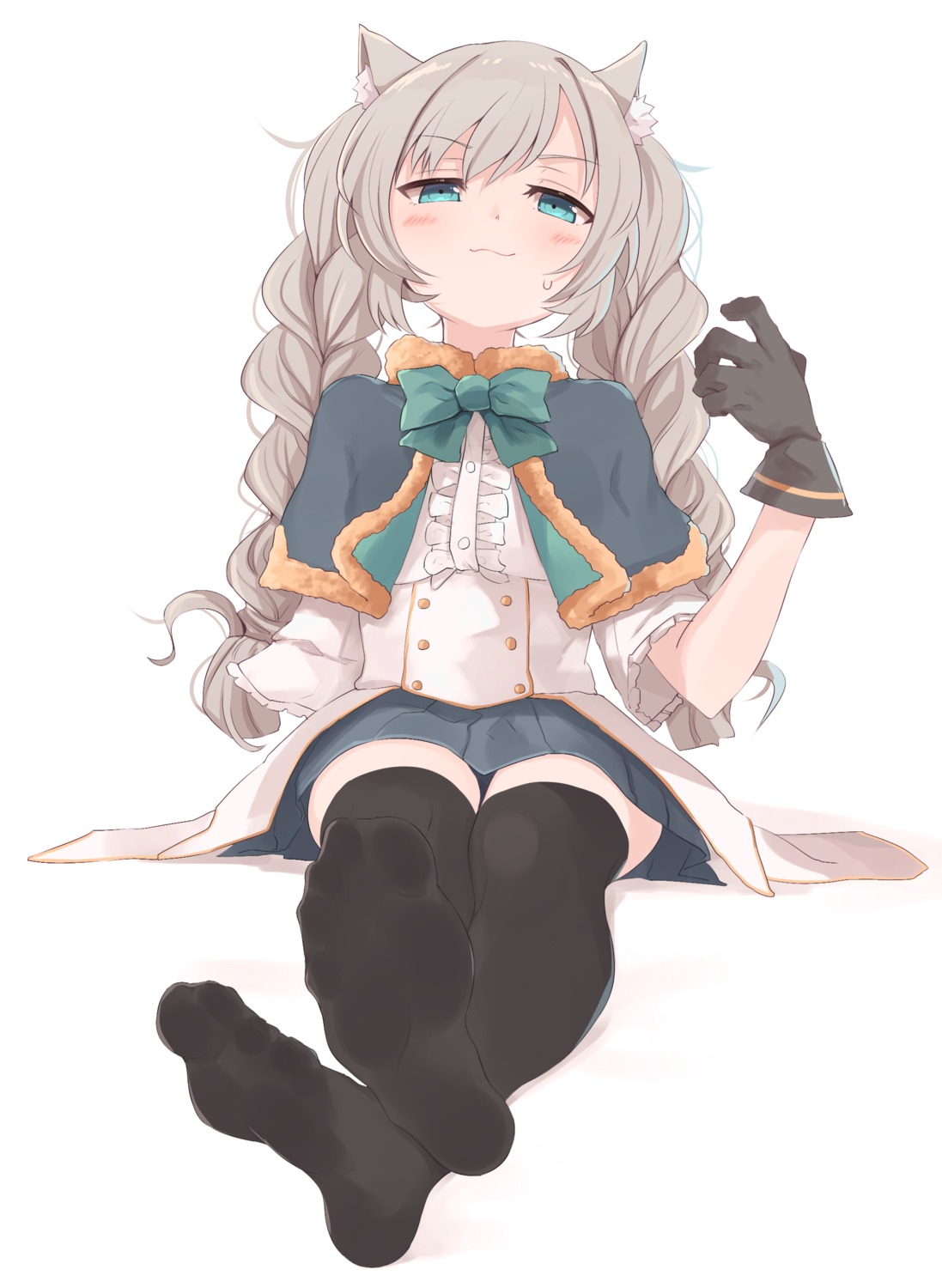 animal_ears feet kahlua_(artist) thighhighs