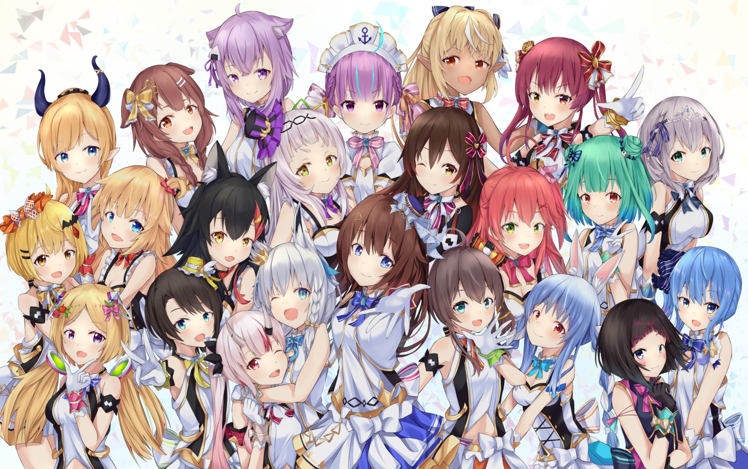 akai_haato aki_rosenthal animal_ears azki_(hololive) bunny_ears cleavage dress elf heterochromia hololive hololive_gamers horns hoshimachi_suisei houshou_marine inugami_korone inumimi kitsune maid matutoki_nara minato_aqua murasaki_shion nakiri_ayame natsuiro_matsuri nekomata_okayu nekomimi ookami_mio oozora_subaru pointy_ears roboco-san sakura_miko shirakami_fubuki shiranui_flare shirogane_noel tattoo tokino_sora uruha_rushia usada_pekora yozora_mel yuzuki_choco