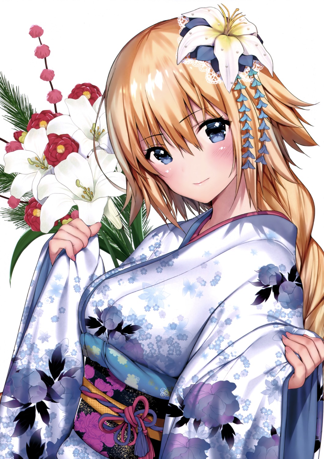 fate/grand_order jeanne_d'arc jeanne_d'arc_(fate) kimono matarou